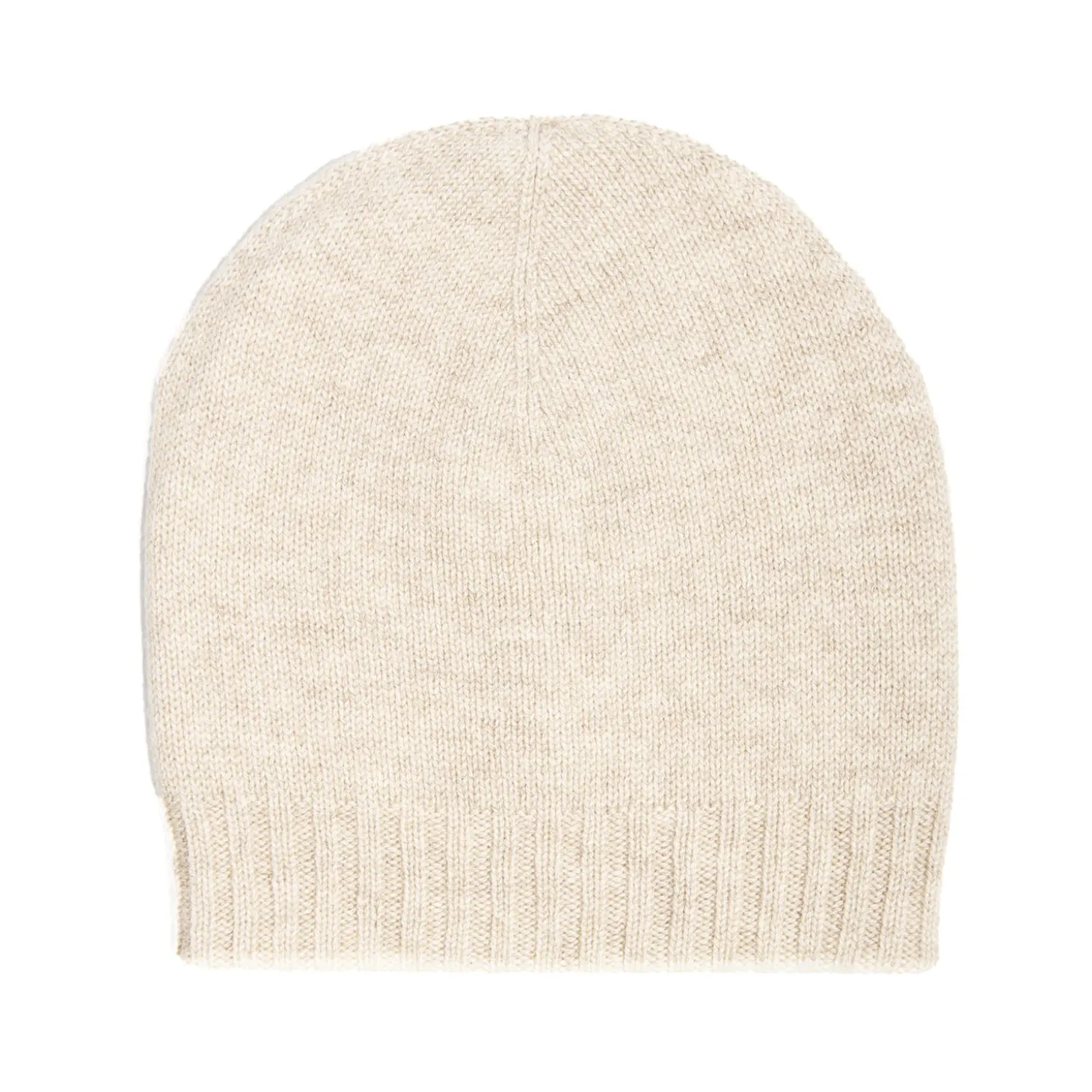 BERRETTO BICOLORE BIANCO E BEIGE In cashmere