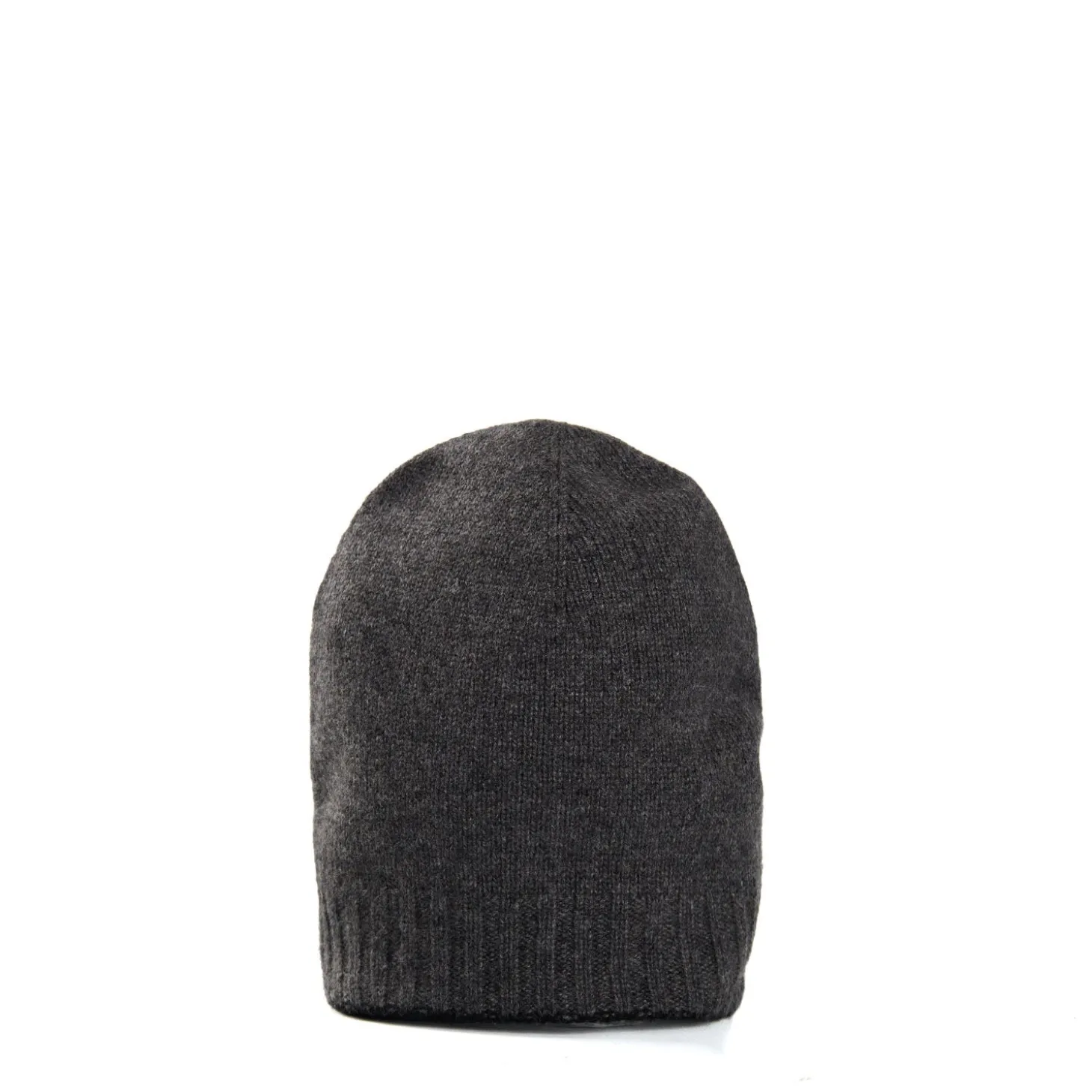 BERRETTO BICOLORE GRIGIO E NERO In cashmere