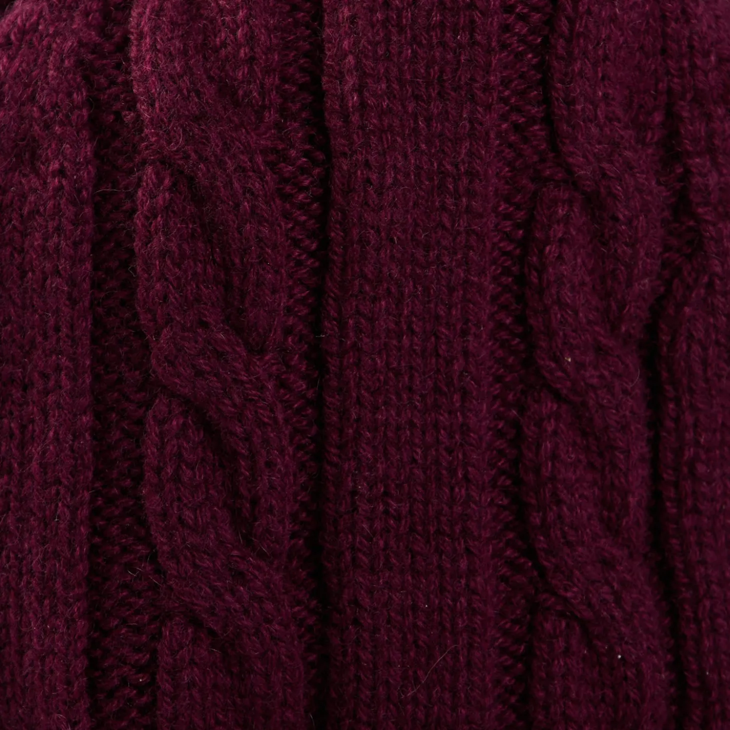 BERRETTO BORDEAUX A trecce in cashmere