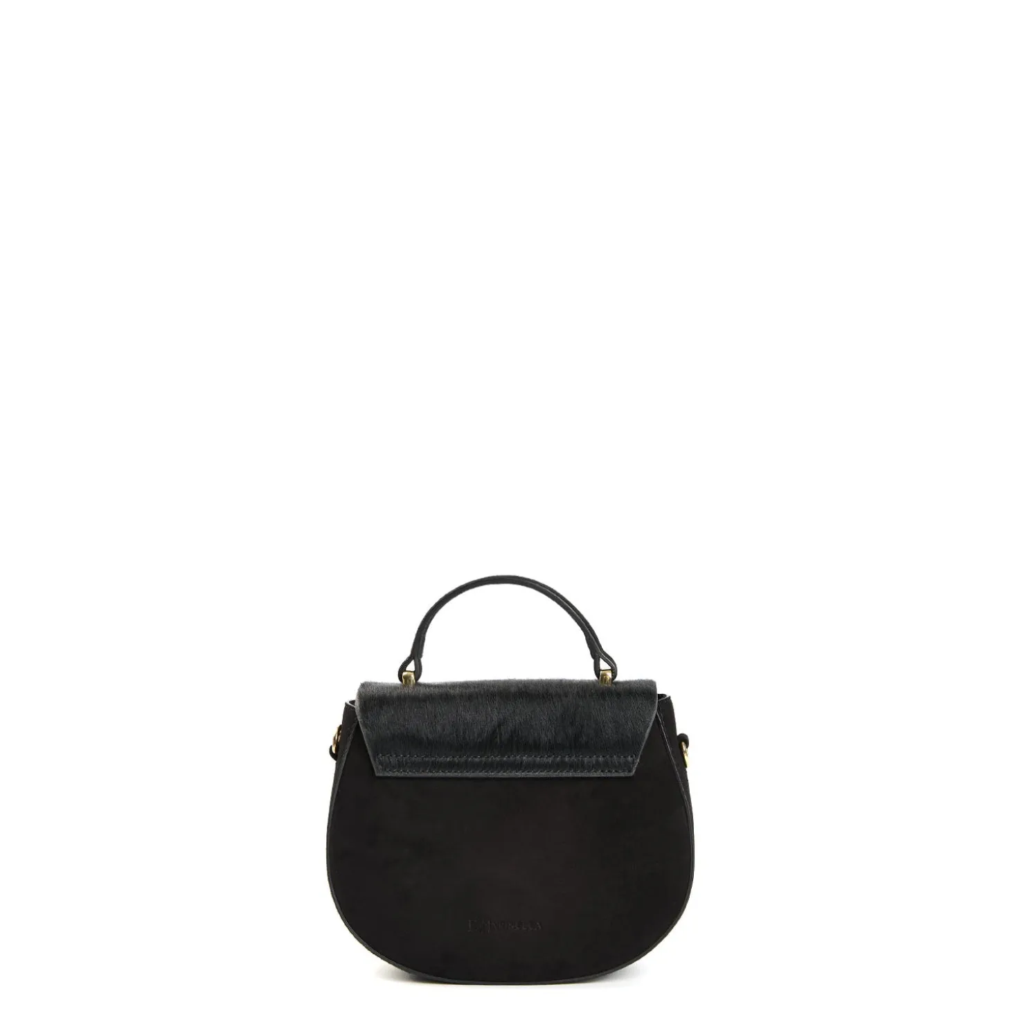 BORSA MINI CLEO NERA In camoscio e cavallino