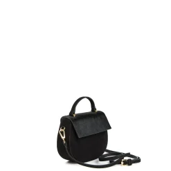 BORSA MINI CLEO NERA In camoscio e cavallino