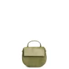 BORSA MINI CLEO VERDE OLIVA In camoscio e cavallino