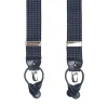 BRETELLE EM BLU Micro pois bianco