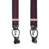 BRETELLE EM BLU SCURO E BORDEAUX Rigata