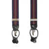 BRETELLE EM BLU SCURO E BORDEAUX Rigata