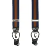 BRETELLE EM BLU SCURO E MARRONE CHIARO Rigata