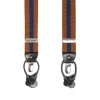 BRETELLE EM MARRONE CHIARO E BLU A righe
