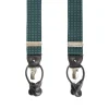 BRETELLE EM VERDE SCURO Micro pois bianco
