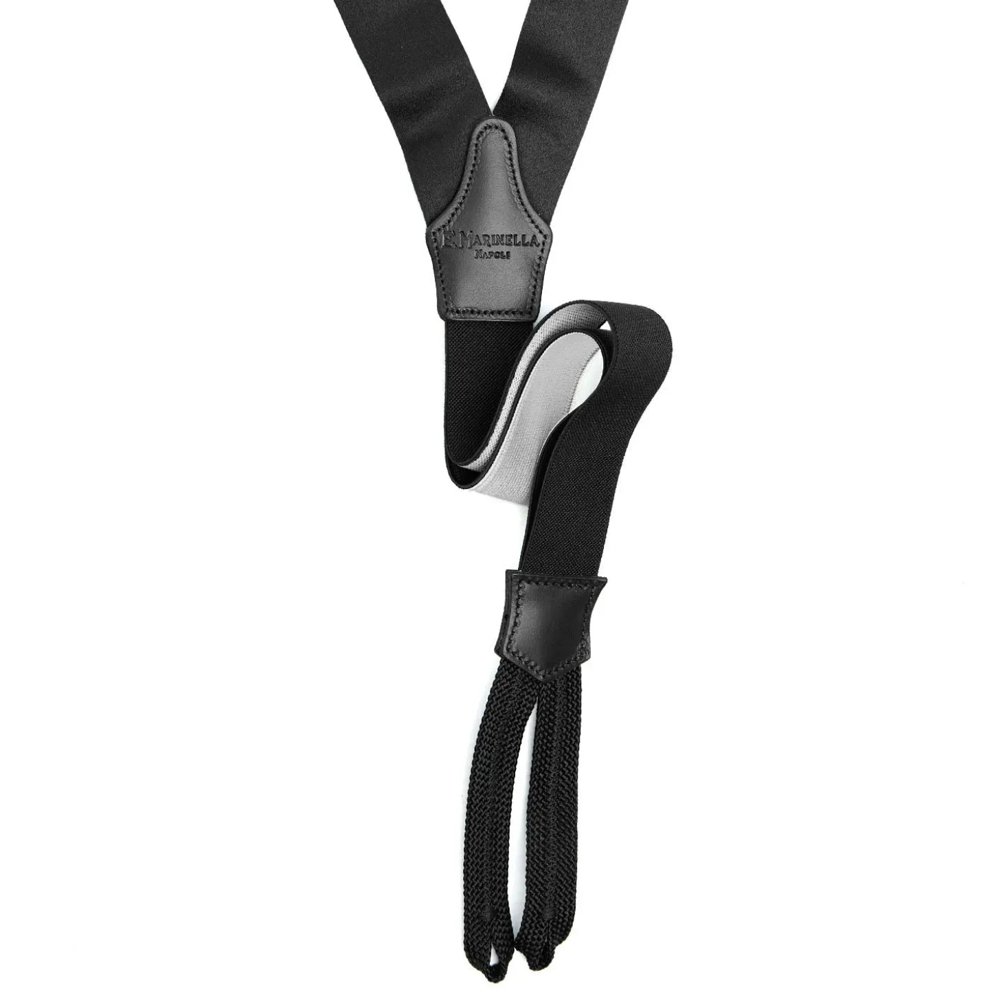 BRETELLE NERE In raso di seta 2,5 cm