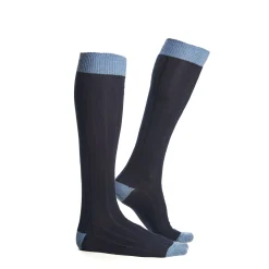 CALZE LUNGHE BICOLORE BLU E AZZURRE Tinta unita