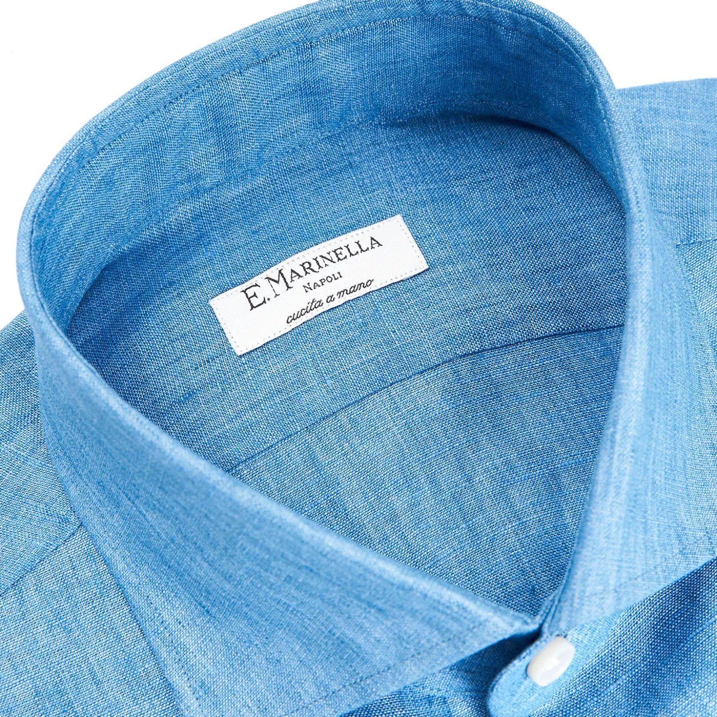 CAMICIA IN LINO BLUETTE Con bottoni in madreperla