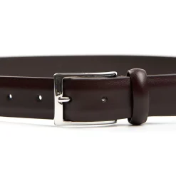 CINTURA CLASSICA COLOR TESTA MORO In pelle 30 mm