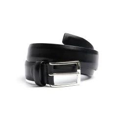CINTURA CLASSICA NERA In pelle 30 mm