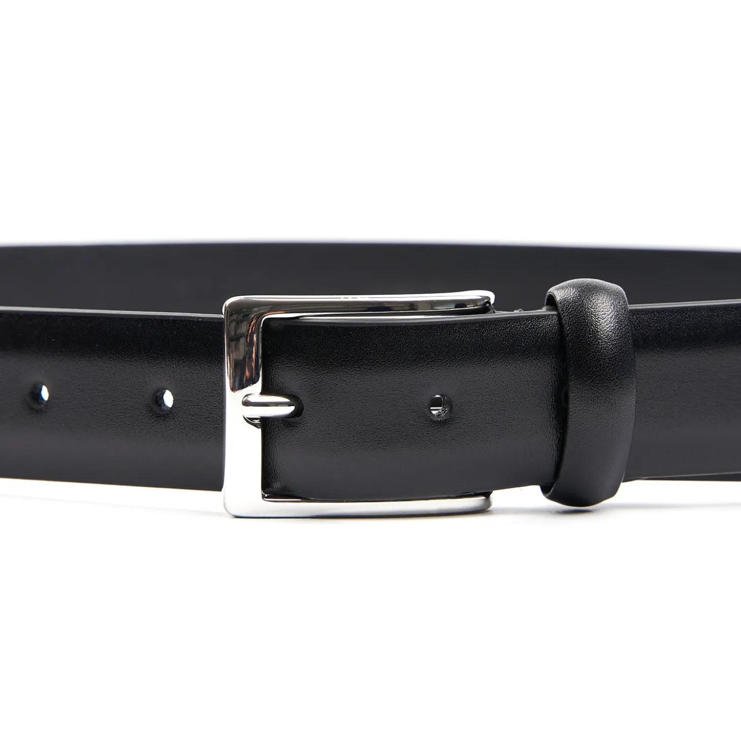 CINTURA CLASSICA NERA In pelle 30 mm