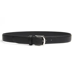CINTURA CLASSICA NERA In pelle martellata