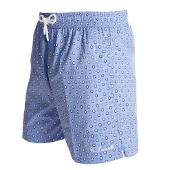 COSTUME DA BAGNO AZZURRO Macrofantasia fiore