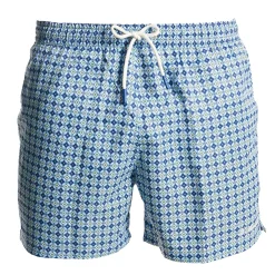 COSTUME DA BAGNO AZZURRO Macrofantasia fiore