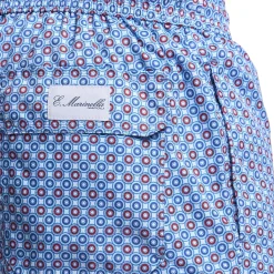 COSTUME DA BAGNO AZZURRO Macrofantasia fiore