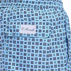 COSTUME DA BAGNO AZZURRO Macrofantasia fiore