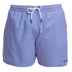 COSTUME DA BAGNO AZZURRO Microfantasia fiore