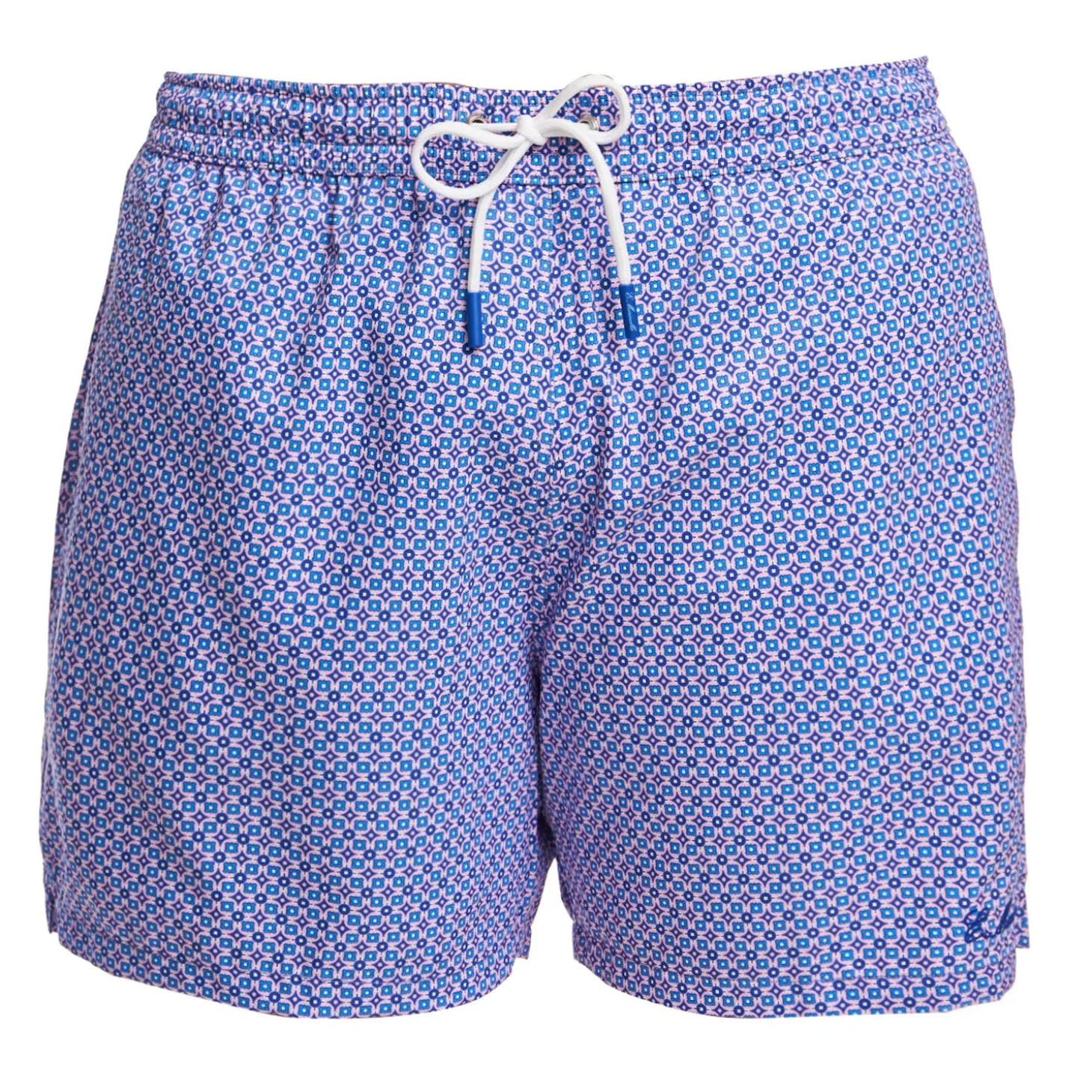 COSTUME DA BAGNO AZZURRO Microfantasia fiore