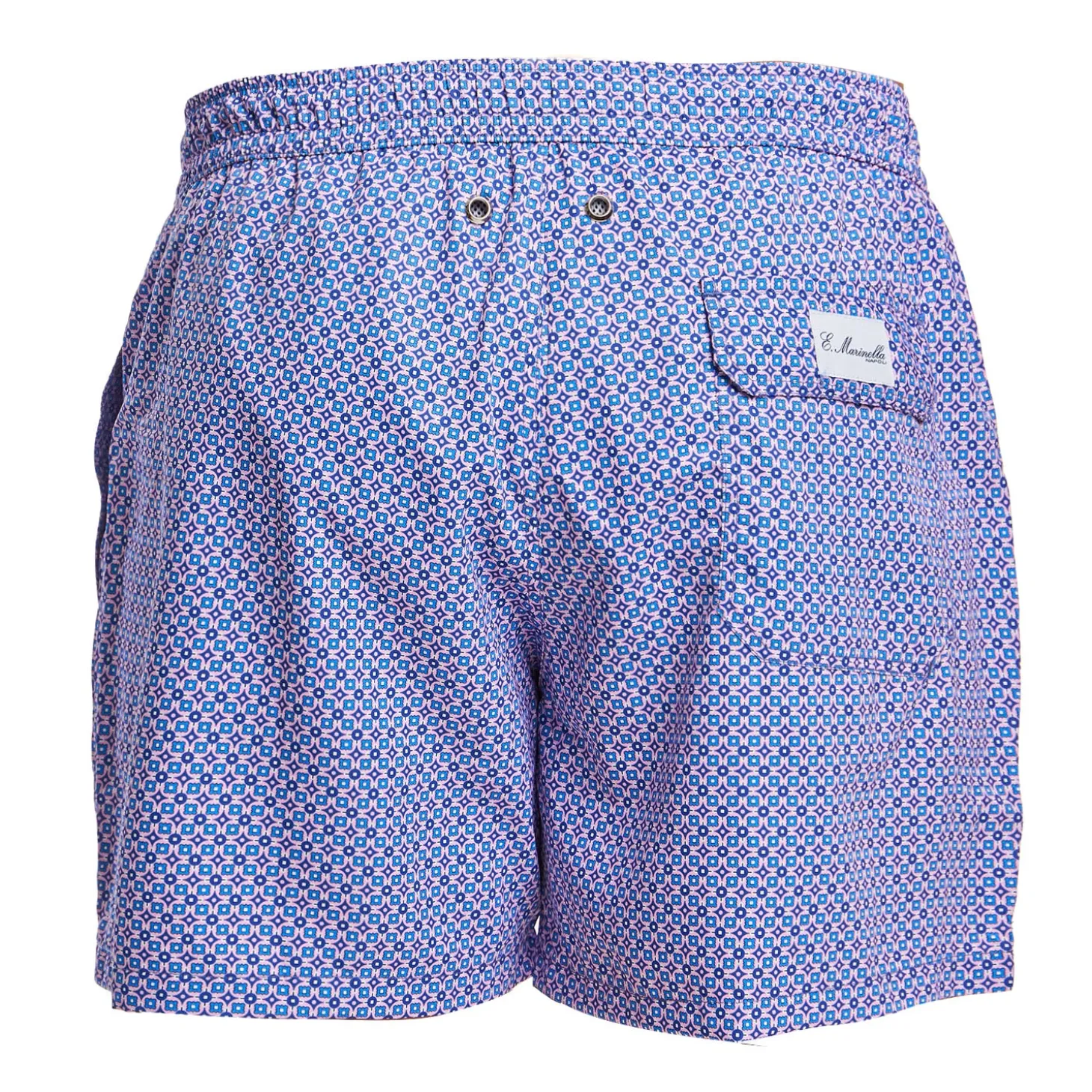 COSTUME DA BAGNO AZZURRO Microfantasia fiore