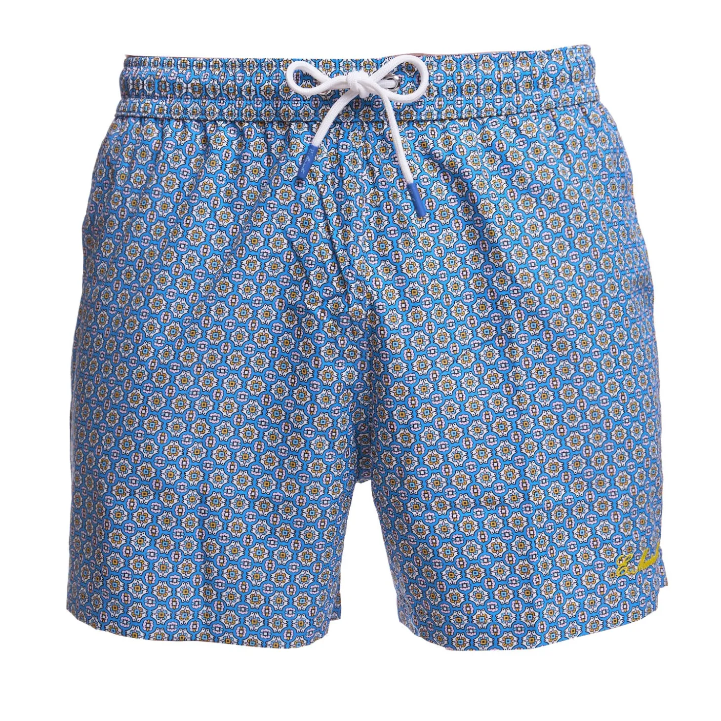 COSTUME DA BAGNO AZZURRO POLVERE Macrofantasia fiore