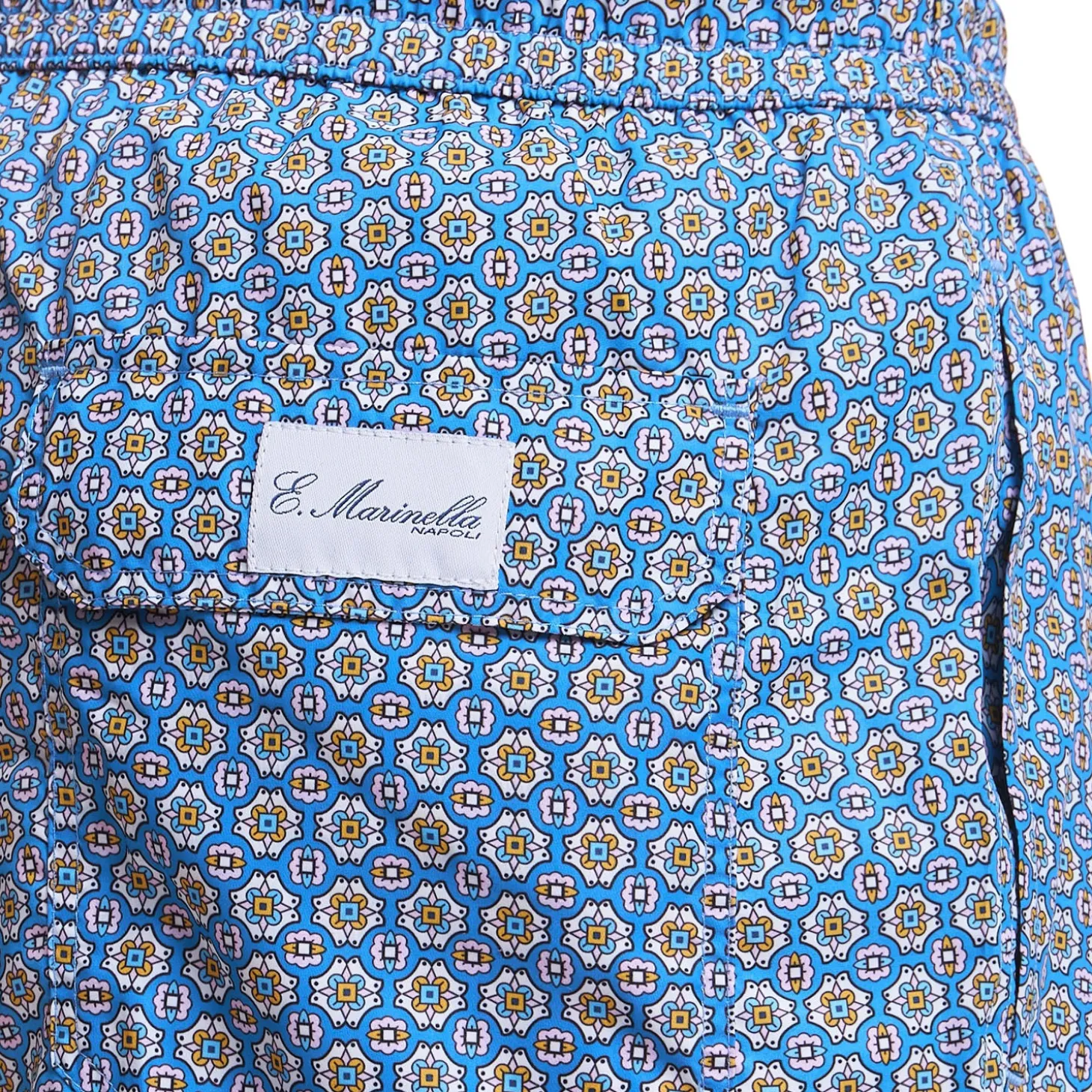 COSTUME DA BAGNO AZZURRO POLVERE Macrofantasia fiore