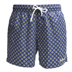 COSTUME DA BAGNO BLU Macrofantasia fiore