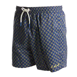 COSTUME DA BAGNO BLU Macrofantasia fiore