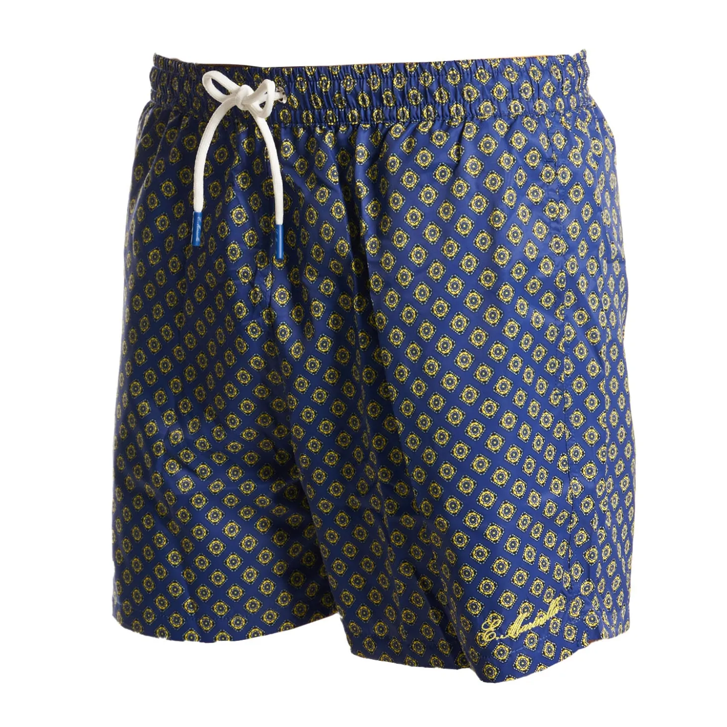 COSTUME DA BAGNO BLU Macrofantasia fiore