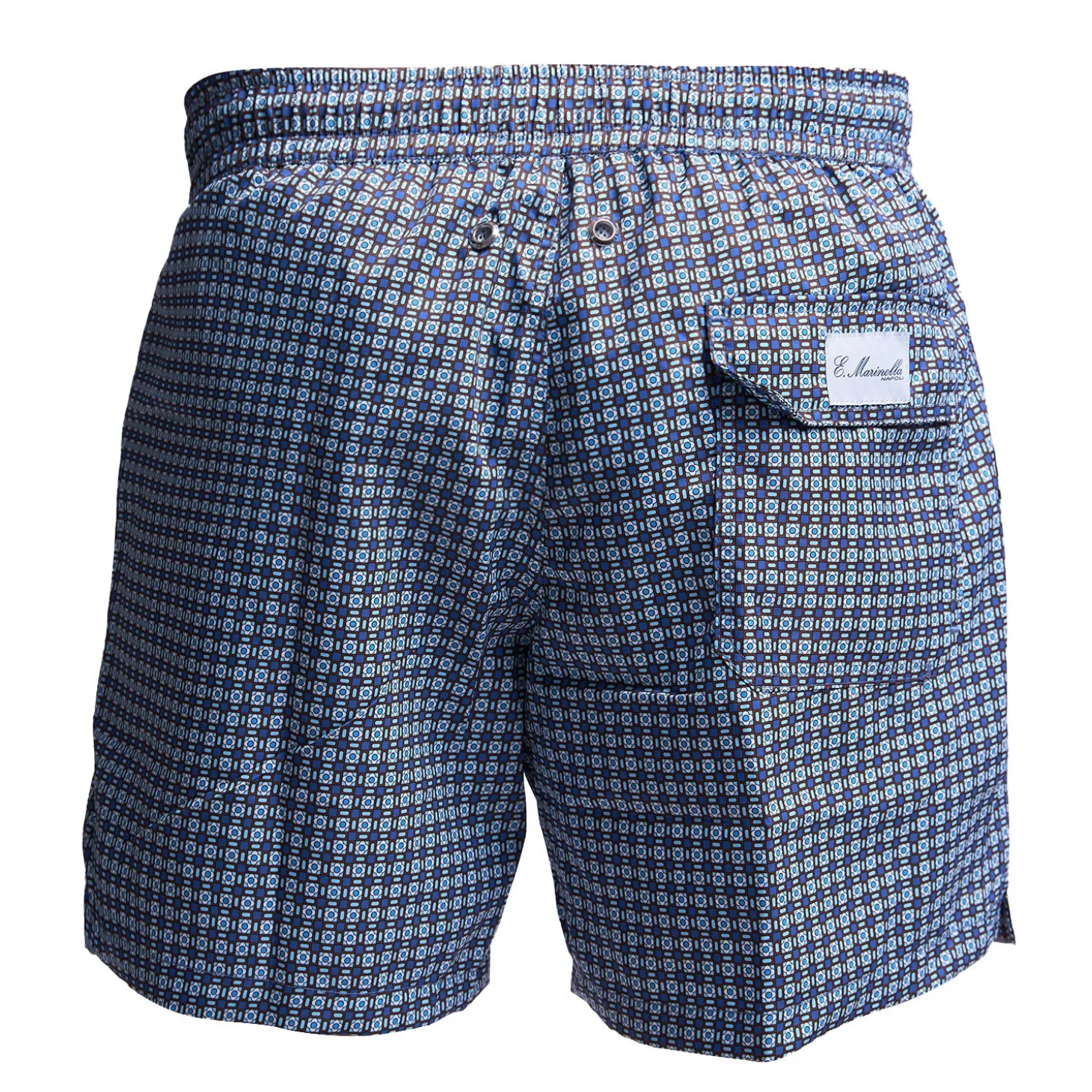 COSTUME DA BAGNO BLU Microfantasia fiore