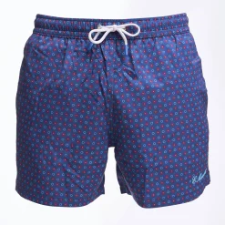 COSTUME DA BAGNO BLU Microfantasia fiore