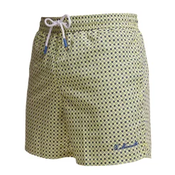 COSTUME DA BAGNO GIALLO Microfantasia fiore