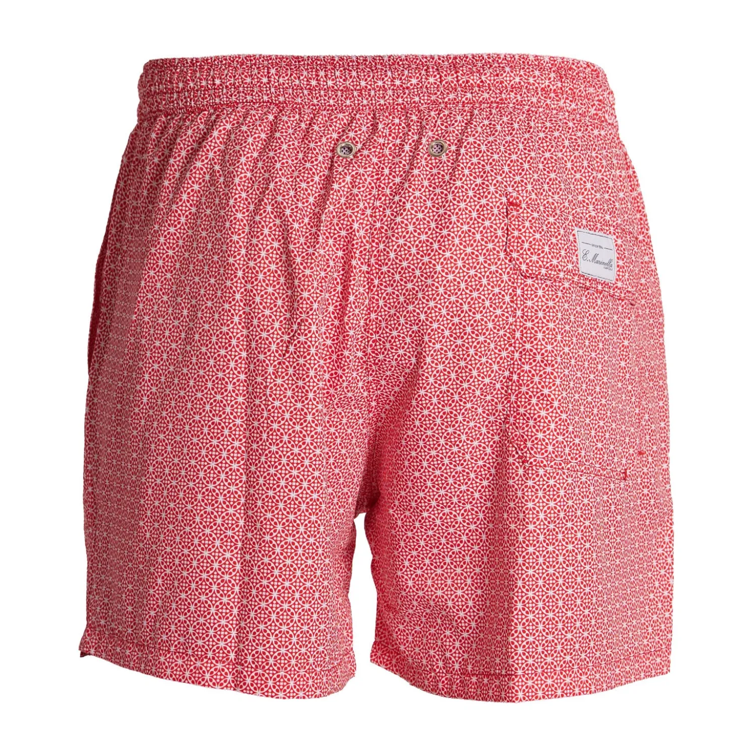 COSTUME DA BAGNO ROSSO Macrofantasia fiore