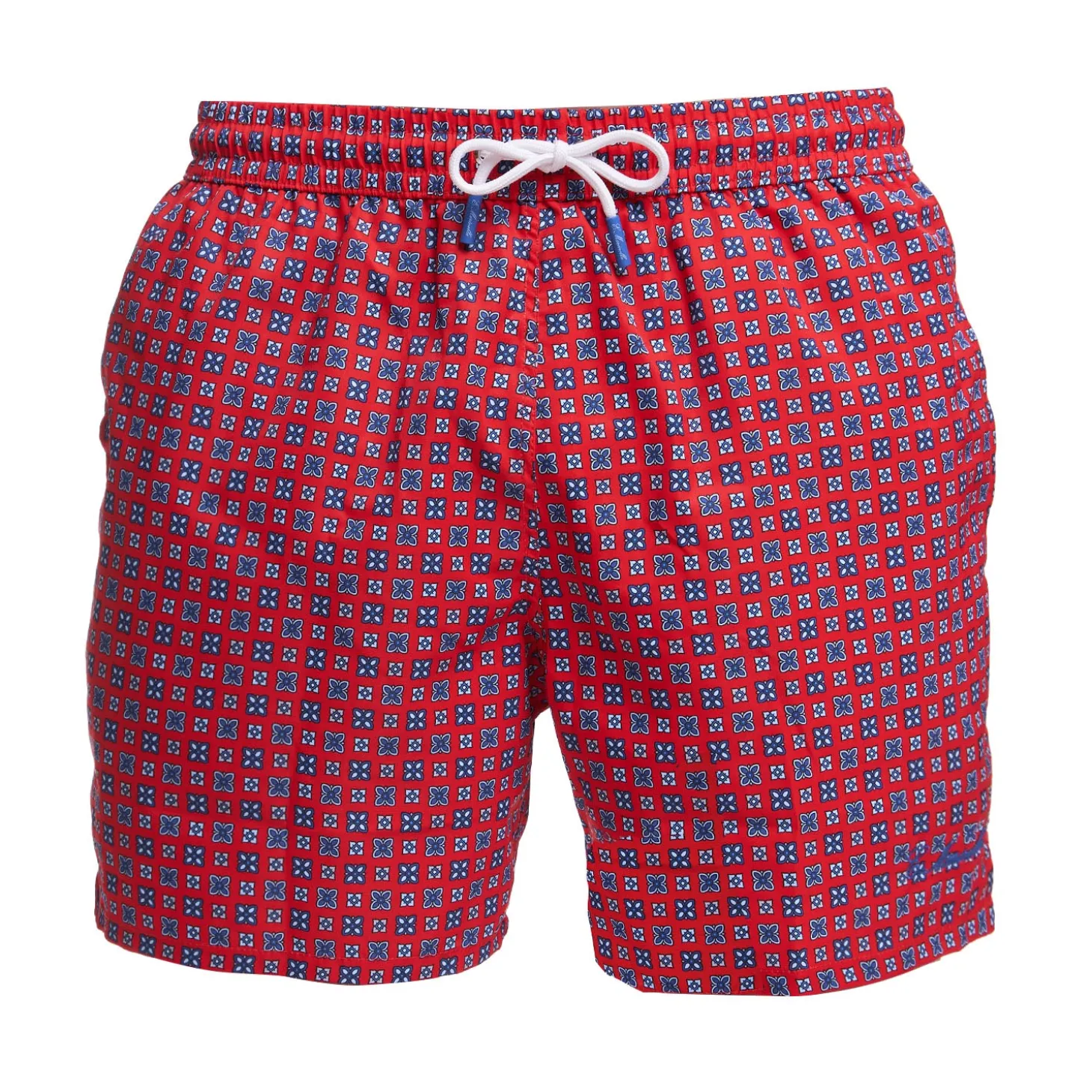 COSTUME DA BAGNO ROSSO Macrofantasia fiore