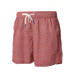 COSTUME DA BAGNO ROSSO Microfantasia fiore