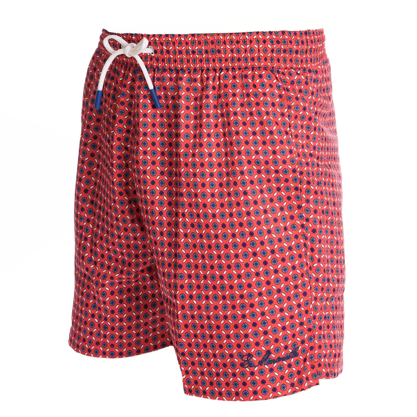 COSTUME DA BAGNO ROSSO Microfantasia fiore