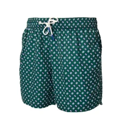 COSTUME DA BAGNO VERDE SCURO Microfantasia fiore