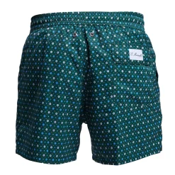 COSTUME DA BAGNO VERDE SCURO Microfantasia fiore