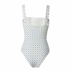 COSTUME INTERO BLU Microfantasia floreale