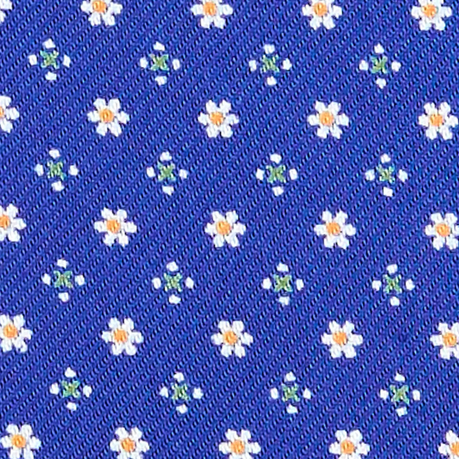 CRAVATTA ASCOT IN SETA BLUETTE Microfantasia fiore