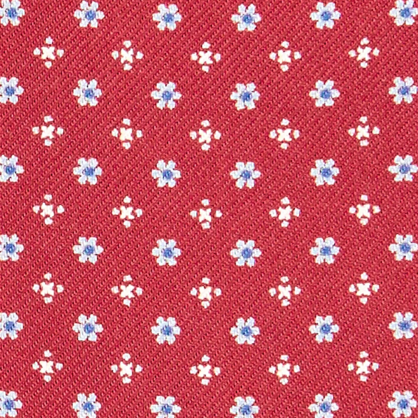 CRAVATTA ASCOT IN SETA BLU SCURO Microfantasia fiore