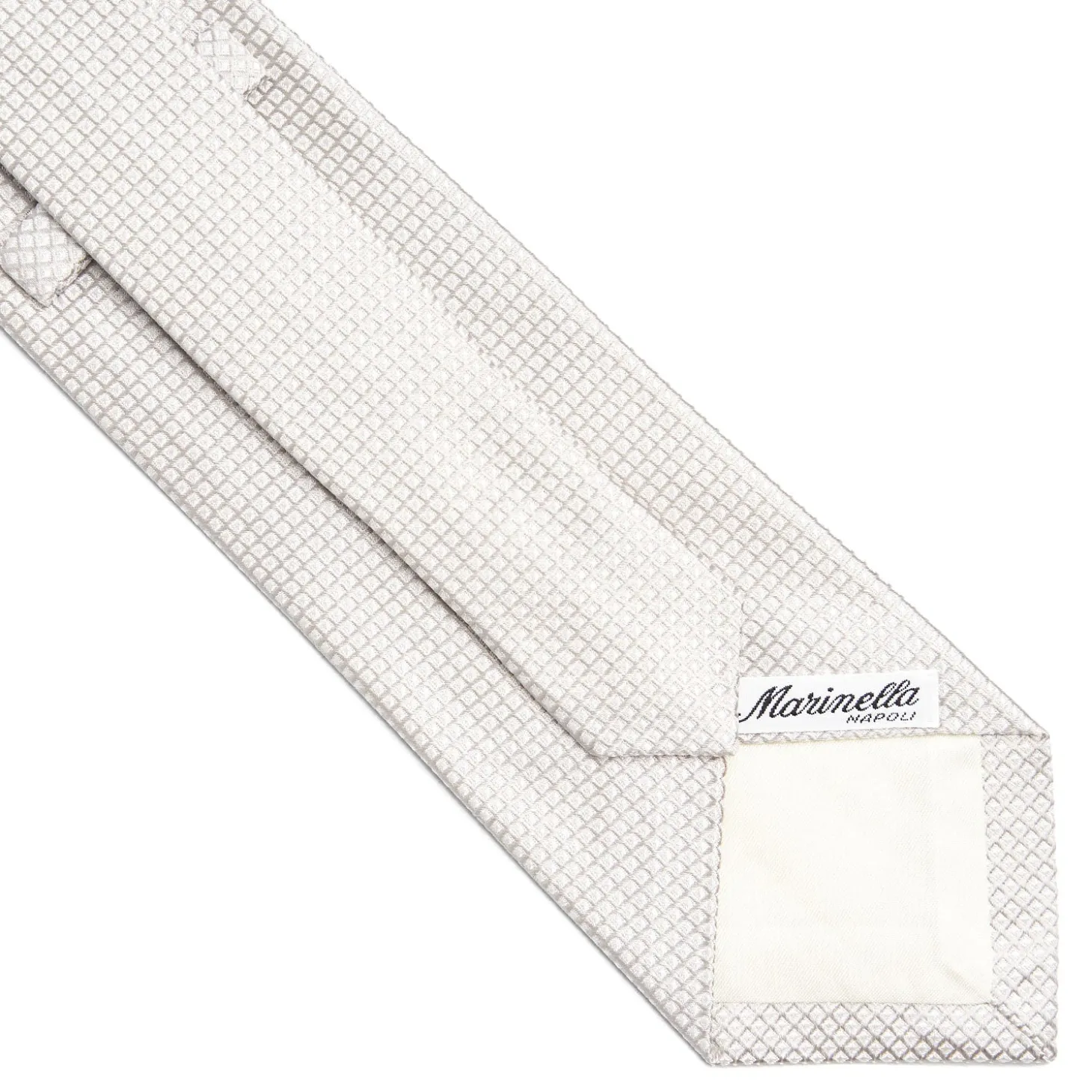 CRAVATTA CERIMONIA GRIGIO CHIARO In seta jacquard