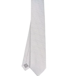 CRAVATTA CERIMONIA GRIGIO CHIARO In seta jacquard