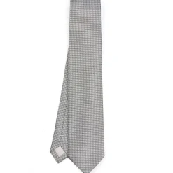 CRAVATTA CERIMONIA GRIGIO SCURO In seta jacquard
