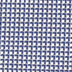CRAVATTA CERIMONIA IN SETA JACQUARD BLU Microfantasia geometrica
