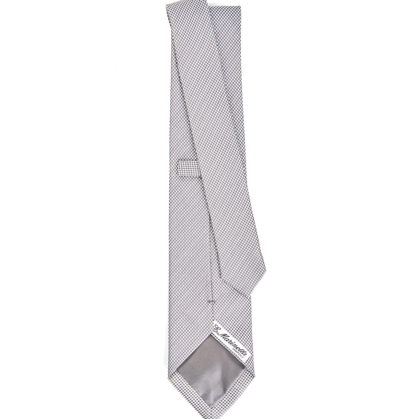 CRAVATTA CERIMONIA In seta jacquard grigio chiaro