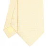 CRAVATTA CERIMONIA IN SETA JACQUARD GIALLA Microfantasia geometrica