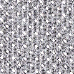 CRAVATTA CERIMONIA IN SETA JACQUARD GRIGIO SCURO Microfantasia geometrica